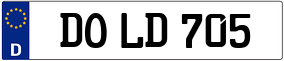Trailer License Plate